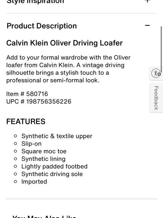 Calvin Klein Oliver Driving Loafers Black Slip On Moccasin Shoes SIZE 11.5